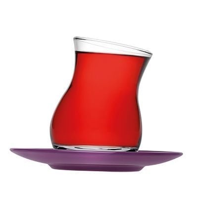 Paşabahçe 96299 Kozan Çay Takımı Mor 8 Parça