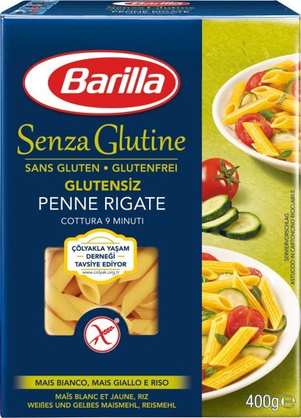 Barilla Penne Rigate Glutensiz Makarna 400 gr