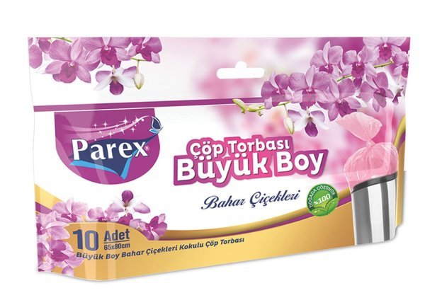 Parex Bahar Çiçekleri Çöp Torbası Büyük Boy 10 Adet