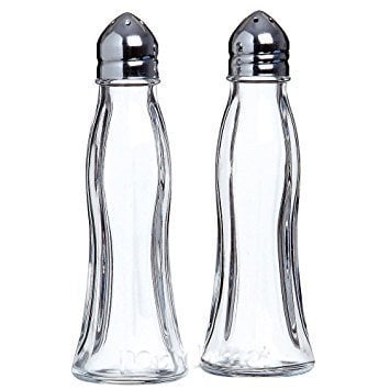 Paşabahçe 80030 Black & White Metal Kapaklı Tuzluk