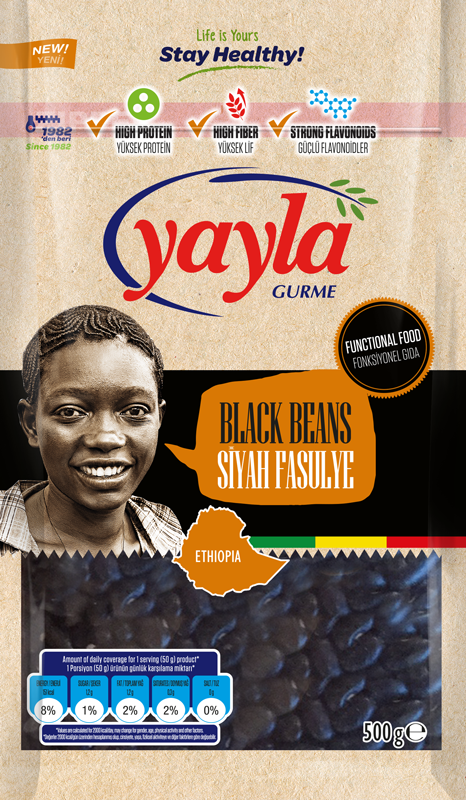 Yayla Gurme Siyah Fasülye 500 gr