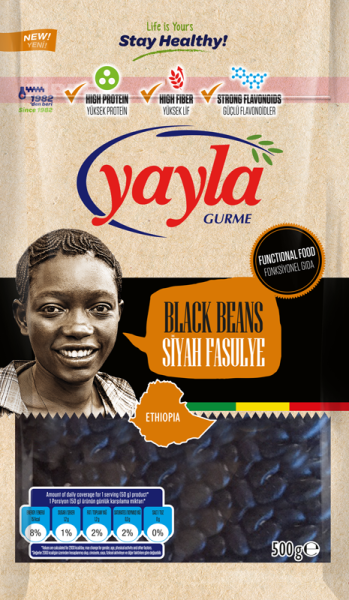 Yayla Gurme Siyah Fasülye 500 gr