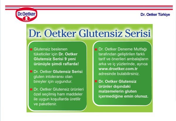 Dr.Oetker Glutensiz Çikolatalı Sos 128 gr