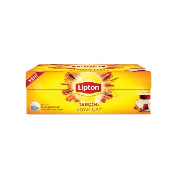 Lipton Tarçın & Siyah Çay Demlik Süzen Poşet Çay 48 Adet