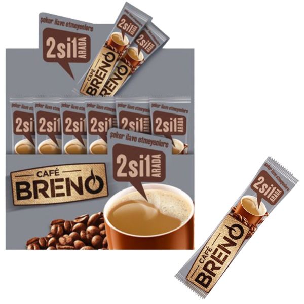 Cafe Breno 2 si 1 Arada Şeker İlave Etmeyenlere  12 Adet