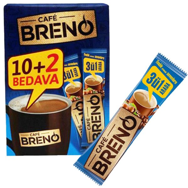 Cafe Breno 3 ü 1 Arada Fındık Aromalı Sevenlere  12 Adet