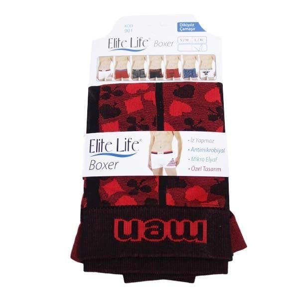 Elite Life Erkek Boxer - Kırmızı - S/M