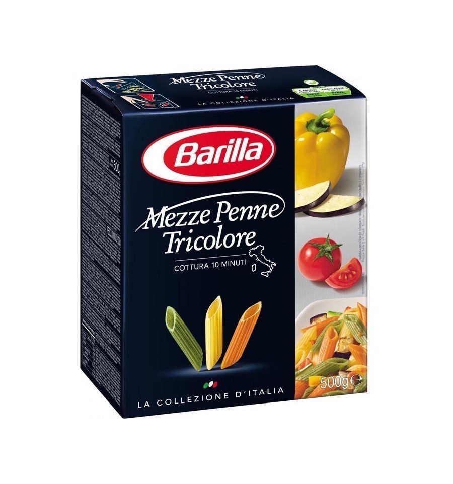 Barilla Makarna Mezze Penne Tricolore 500 gr