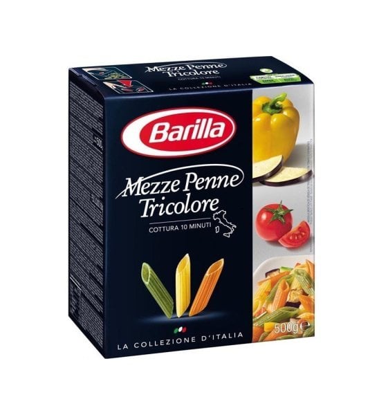 Barilla Makarna Mezze Penne Tricolore 500 gr