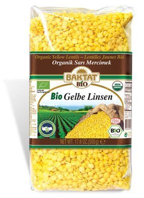 Baktat Organik Sarı Mercimek 500 gr