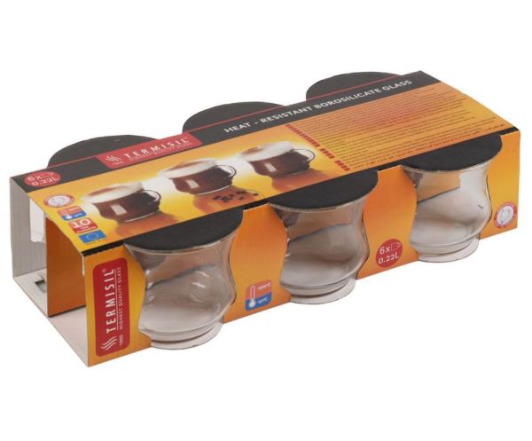 sıya Dayanıklı Bardak Takımı 6 Adet 0.22 lt