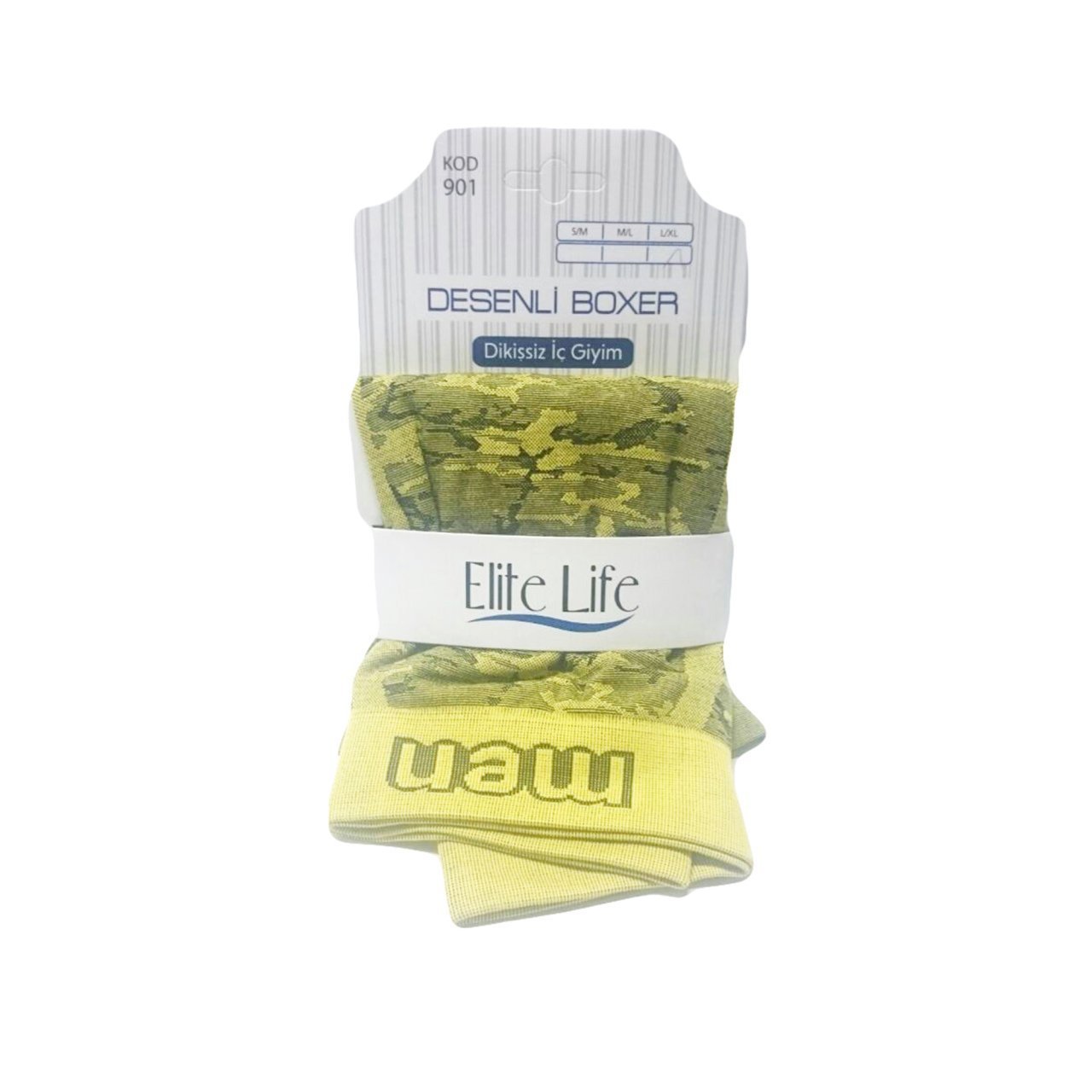 Elite Life Erkek Boxer - Sarı - L / XL