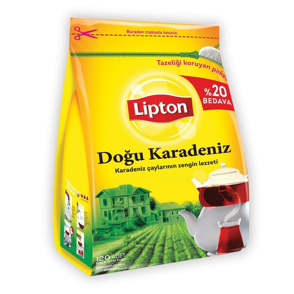 Lipton Doğu Karadeniz Bergamot Aromalı 120 'li Demlik Poşet Çay