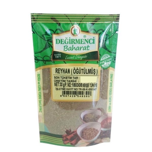 Değirmenci Baharat Öğütülmüş Reyhan 30 gr