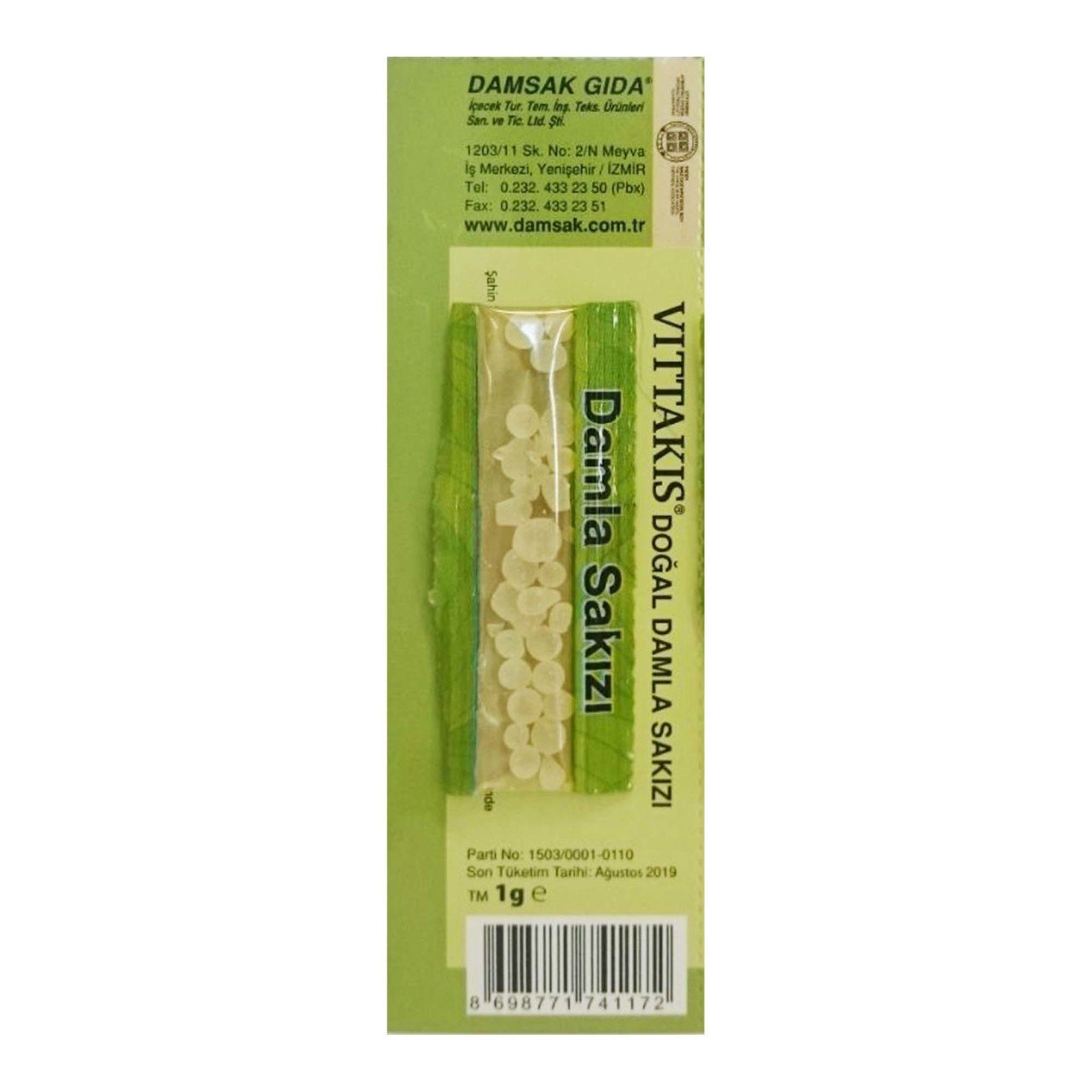 Değirmenci Baharat Damla Sakızı 1 gr