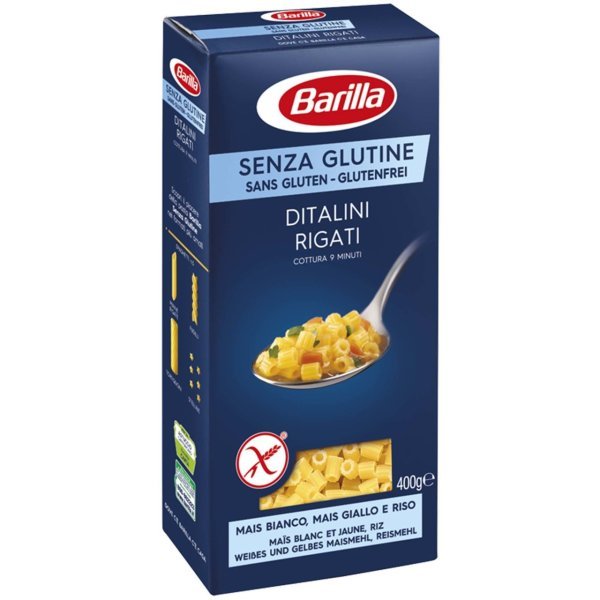 Barilla Ditalini Rigati Boncuk Glutensiz Makarna 400 gr