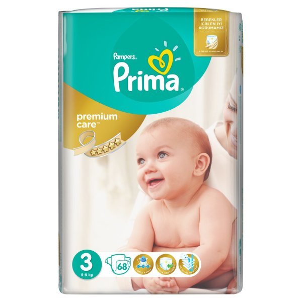 Prima Premium Care No:3 Midi 68 Adet Mega Paket Bebek Bezi