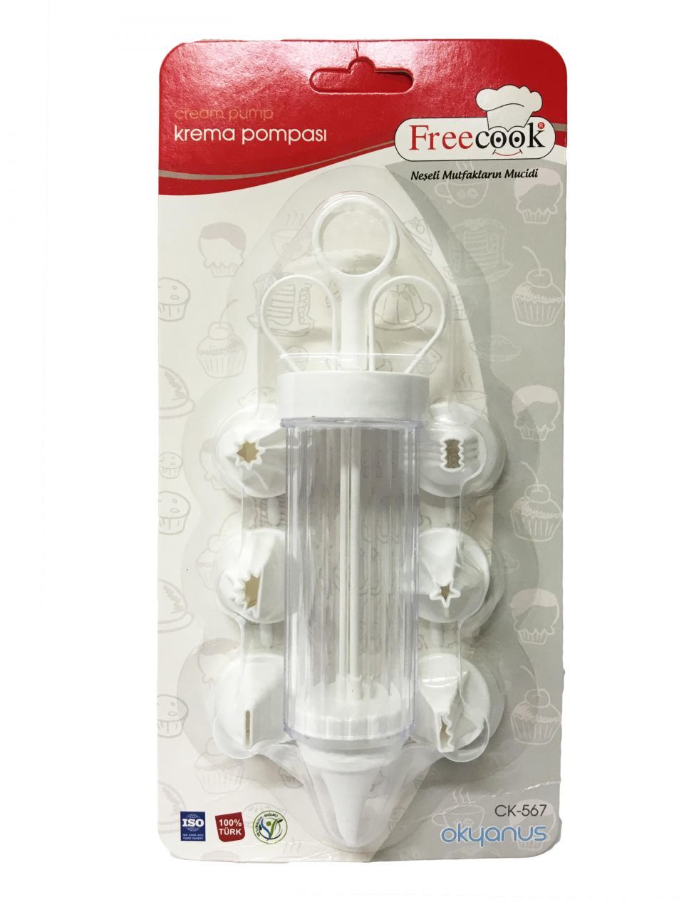 Free Cook Krema Pompası Beyaz