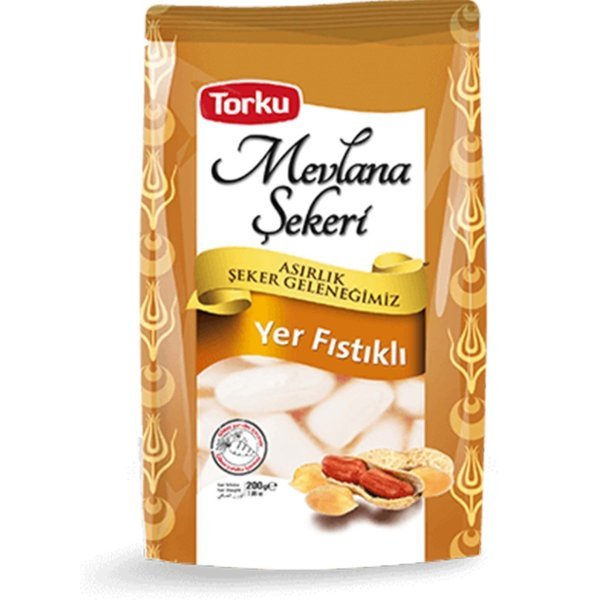 Torku Mevlana Şekeri Yer Fıstıklı 200 gr