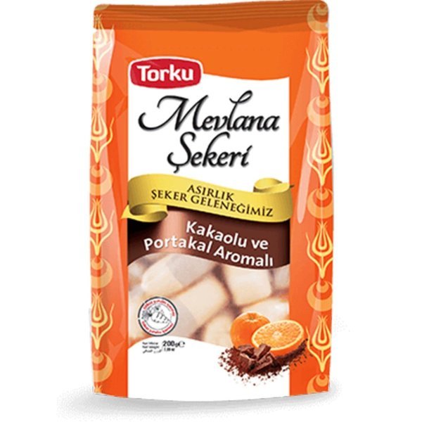 Torku Mevlana Şekeri Kakao - Portakallı 200 gr