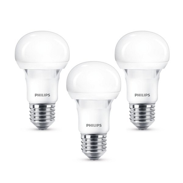 Philips Led Ampül Essential 6W Beyaz Işık 3000K x 3 Adet