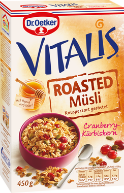 Dr.Oetker Vitalis Turna Yemişli (Cranberry) Çıtır Müsli 450 gr