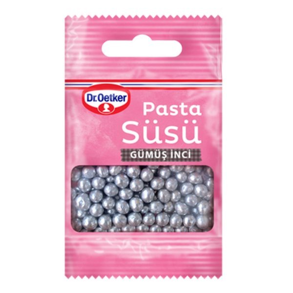 Dr.Oetker Pasta Süsü Gümüş İnci 10 gr