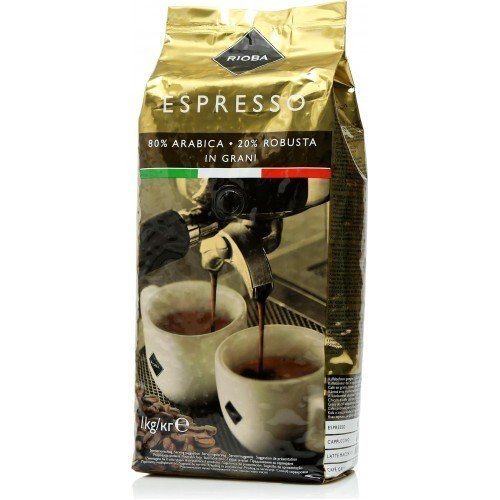 Rioba Espresso Arabica Gold Kavrulmuş Çekirdek Kahve 1000 gr