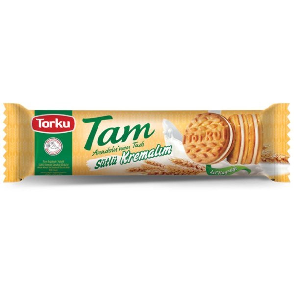 Torku Tam Buğdaylı Bisküvi Sütlü Kremalım 83 gr