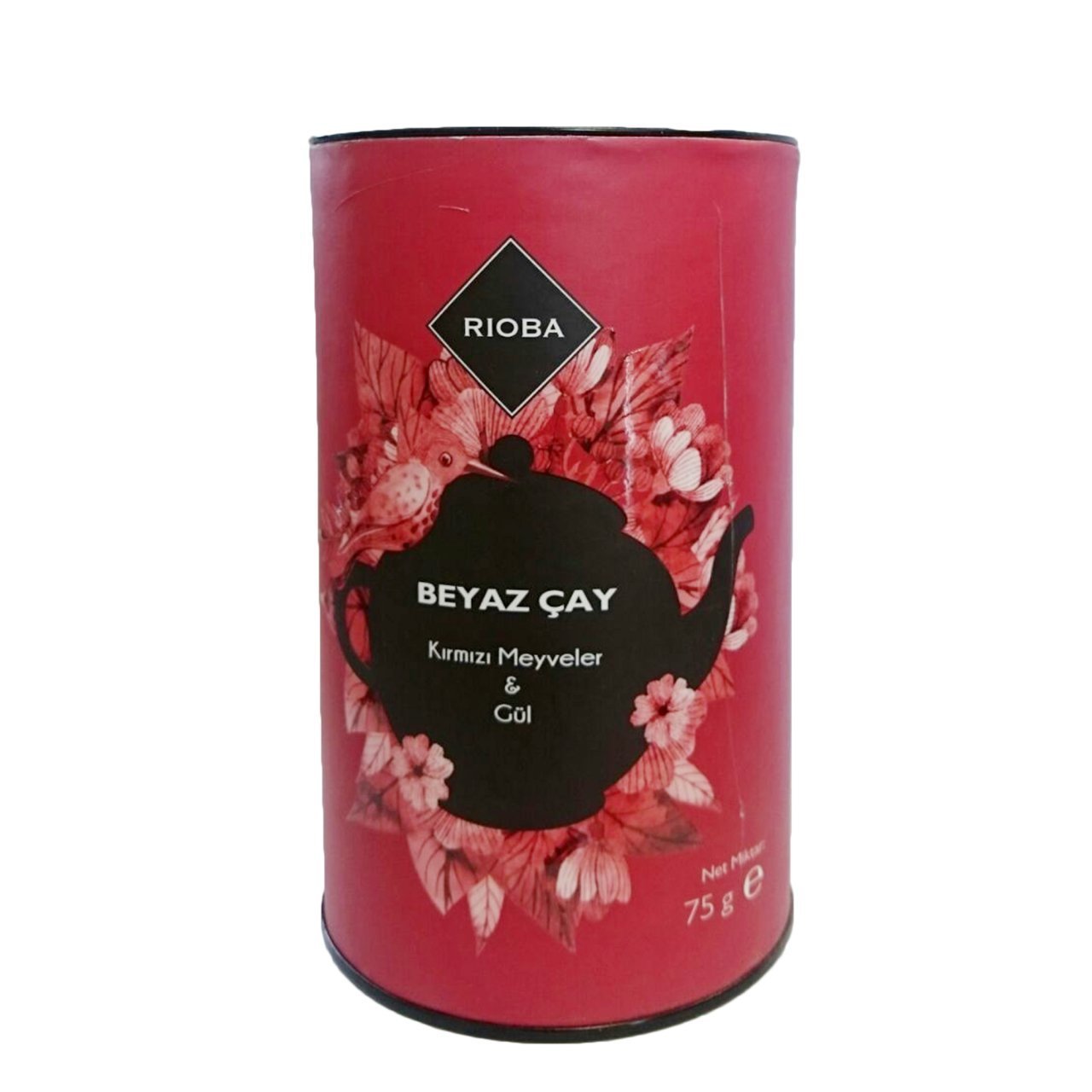 Rioba Beyaz Çay Kırmızı Meyveler & Gül Çayı Karışımı 75 gr