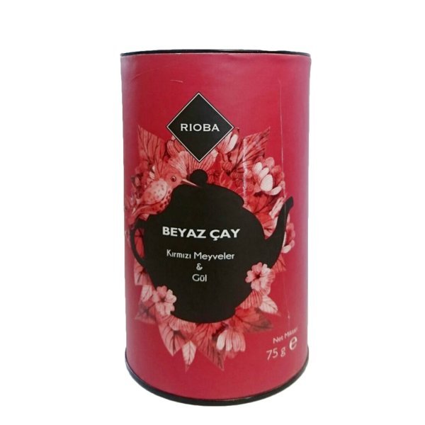 Rioba Beyaz Çay Kırmızı Meyveler & Gül Çayı Karışımı 75 gr