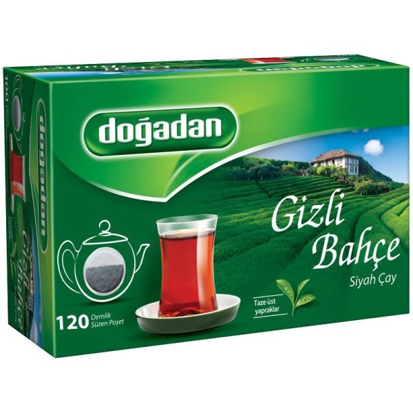 Doğadan Gizli Bahçe Demlik Poşet Siyah Çay 120 Adet