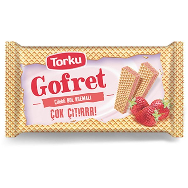Torku Çilek Kremalı Gofret 40 gr