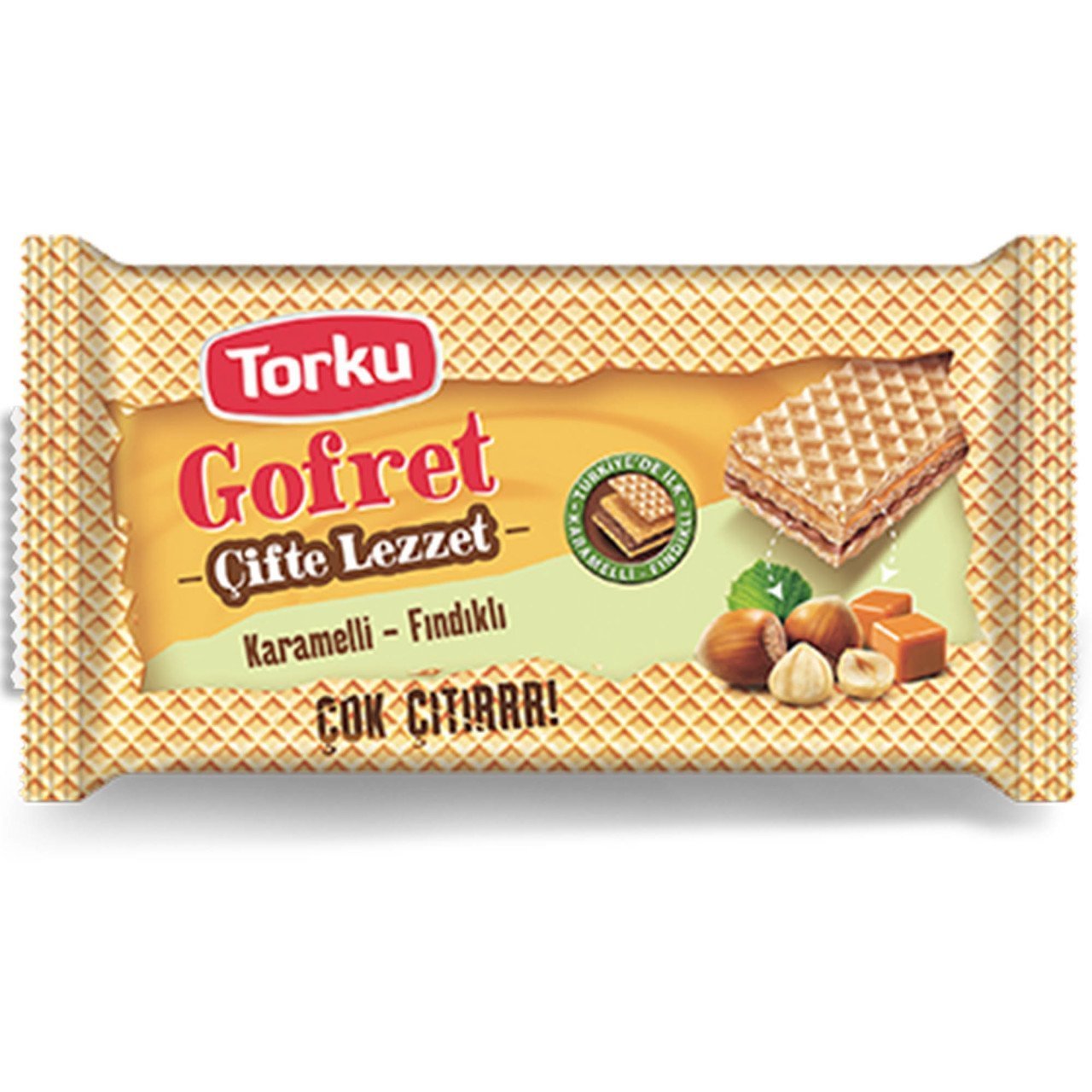 Torku Karamel ve Fındık Kremalı Gofret 142 gr