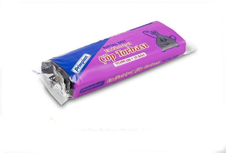 Primplast Çöp Torbası Endüstriyel Battal Boy 10 Adet 75 x 90 cm