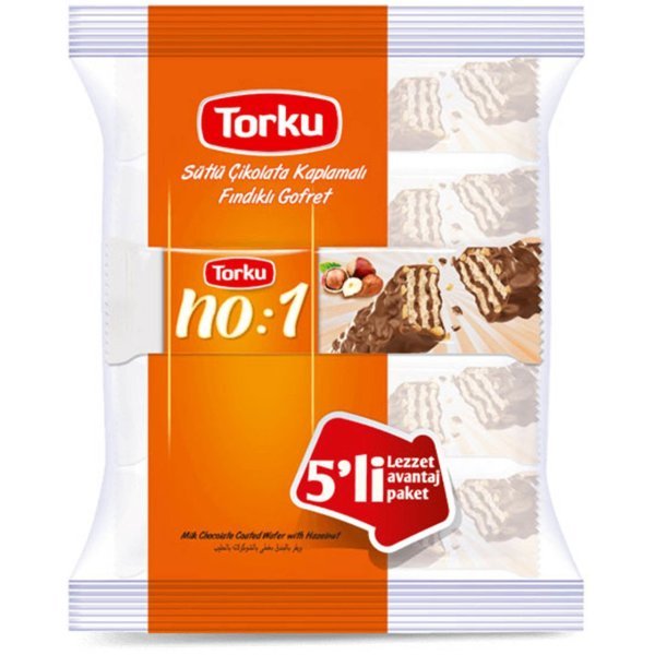 Torku No:1 Fındıklı Gofret 32 gr x 5 Adet
