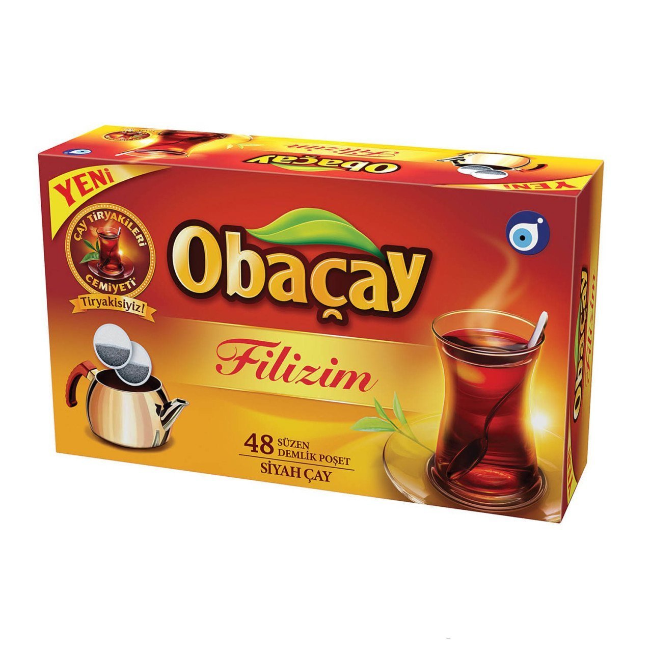 Obaçay Filizim 48 Süzen Demlik Poşet Çay 153.6 gr