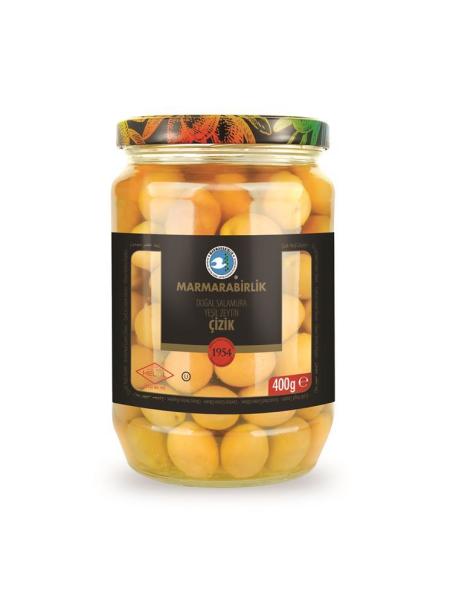 Marmarabirlik M Boy Çizik Doğal Yeşil Zeytin 400 gr