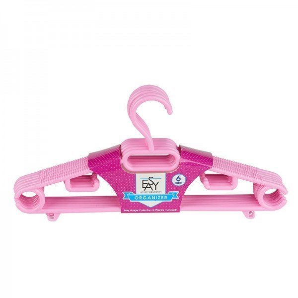 Easy Hanger Organizer Plastik Askı Pembe 6 Adet
