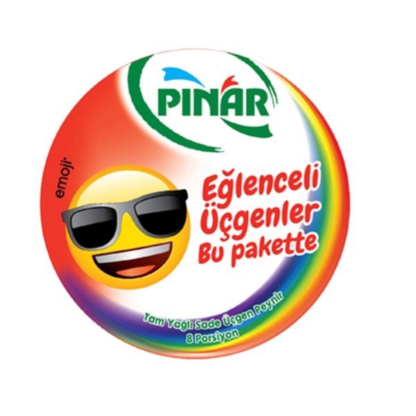 Pınar Tam Yağlı Sade Üçgen Peynir 8 Adet 100 gr