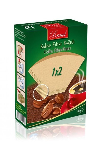 Caffeo 1x2  Kahve Filtre Kağıdı 80 Adet