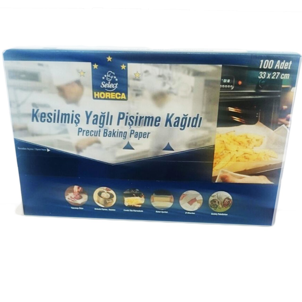 Horeca Kesilmiş Yağlı Pişirme Kağıdı 33 x 27 cm 100 Adet
