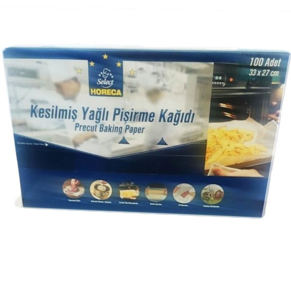 Horeca Kesilmiş Yağlı Pişirme Kağıdı 33 x 27 cm 100 Adet