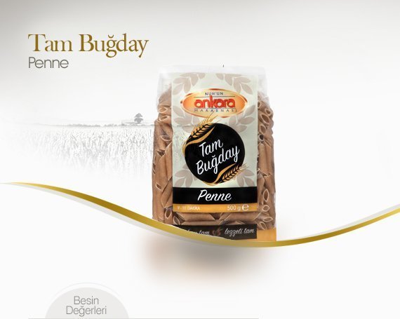 Ankara Makarna Tam Buğday Penne 500 gr