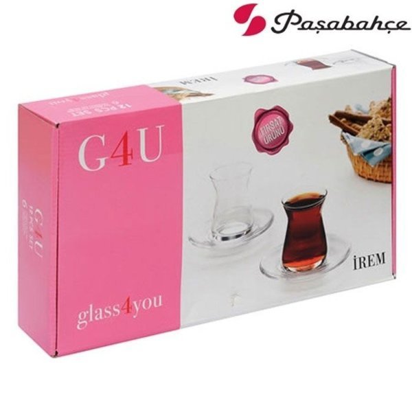 Glass4you 10456730 İrem Çay Bardağı Seti 12 Adet