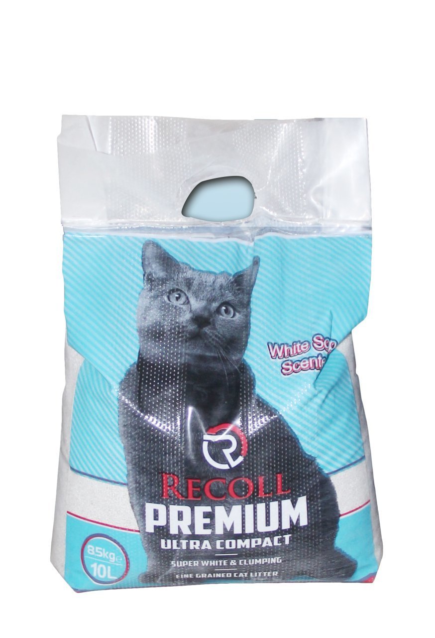 Recoll Premium Bentonit Kedi Kumu Beyaz Sabun Kokulu 5 lt