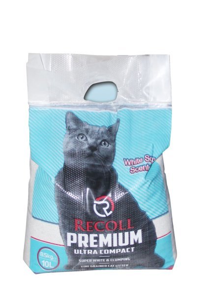 Recoll Premium Bentonit Kedi Kumu Beyaz Sabun Kokulu 5 lt