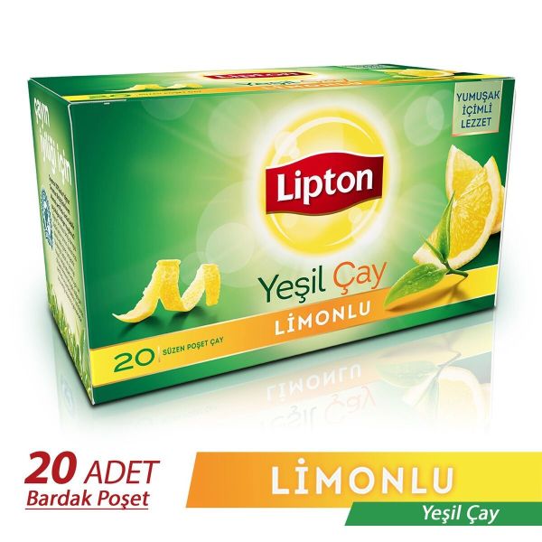 Lipton Bitkisel Yeşil Çay Limon  30 gr