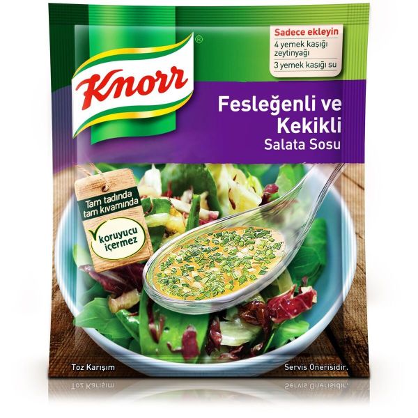 Knorr Fesleğenli ve Kekikli Salata Sosu 10 gr x 5 Adet