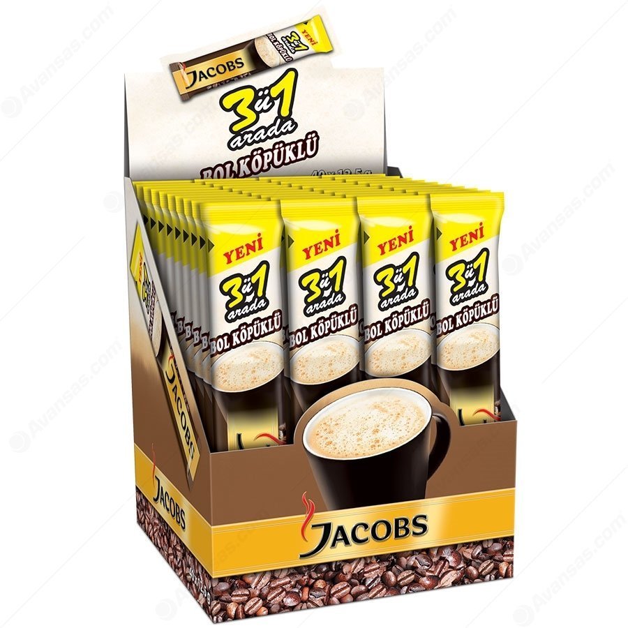 Jacobs Original 3 ü 1 Arada Bol Köpüklü 12.5 gr x 40 Adet